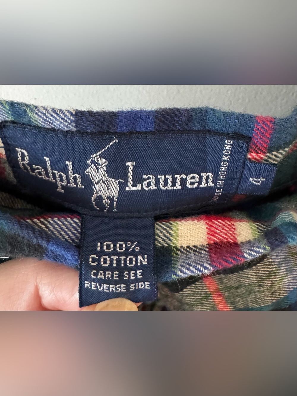 Vintage Ralph Lauren Blue Label Plaid Midi Skirt w Pockets Cotton Tartan Sz 4 - Picture 6 of 12